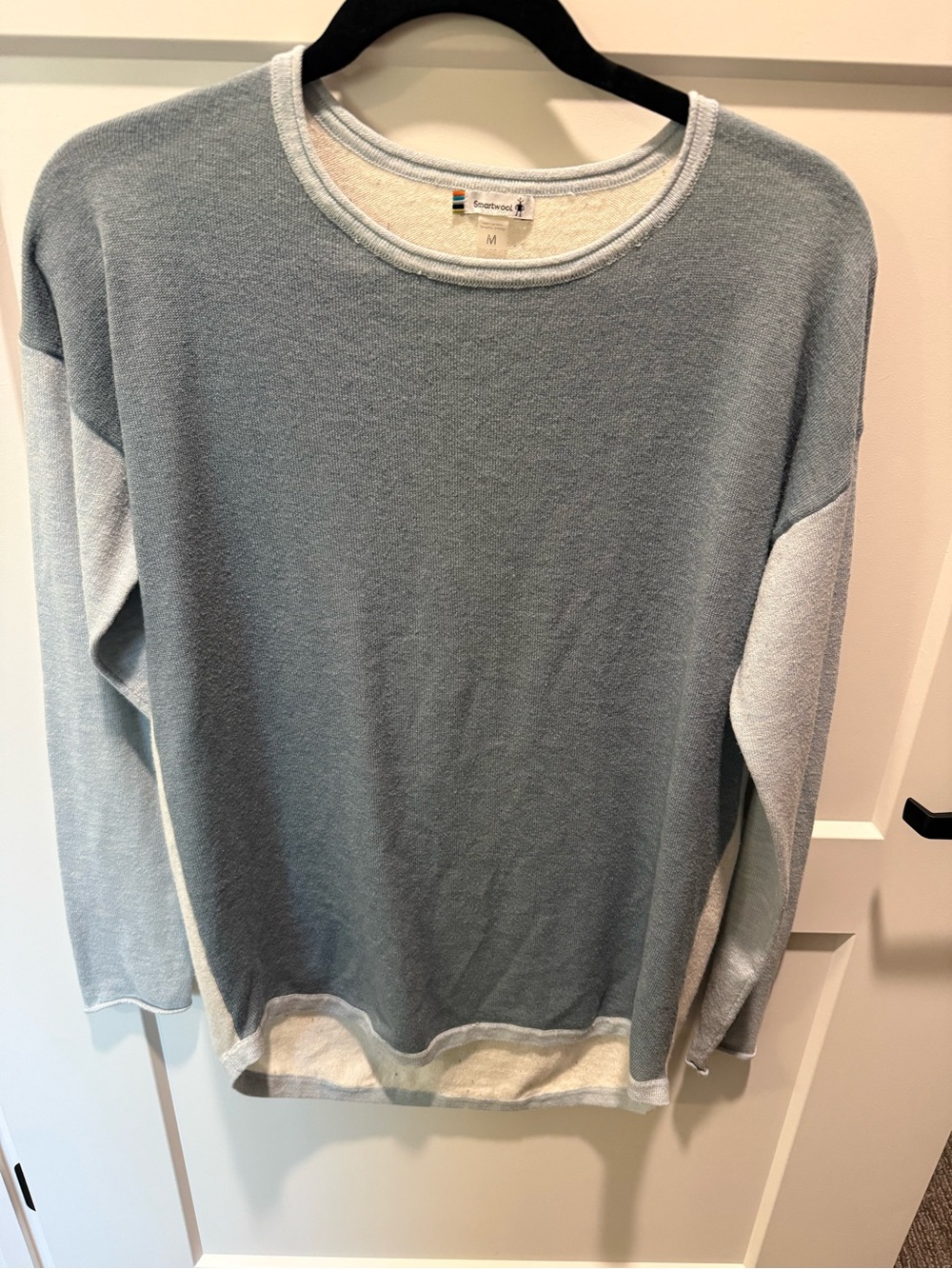 Smartwool Shadow Pine Colorblock Merino Wool Blend Sweater Women’s M